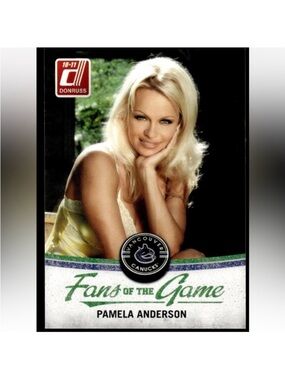 Pamela Anderson 2010 Donruss Baywatch Movie Celebrity Hockey Card